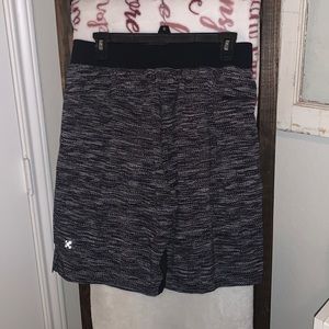 Black and white lululemon mens shorts